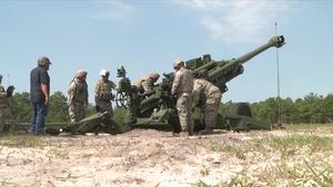 Massachusetts National Guard Field Artillery Training