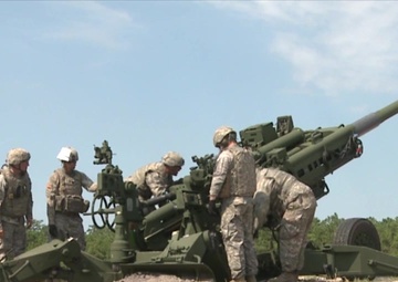 Massachusetts National Guard Field Artillery Training