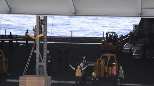 USNS Rainier Conducts Replenishment at sea