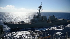 Underway Replenishments with USNS Rainier During RIMPAC 2016