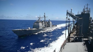 Underway Replenishments with USNS Rainier during RIMPAC 2016