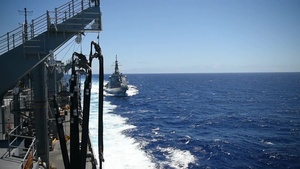 Underway Replenishments with USNS Rainier during RIMPAC 2016