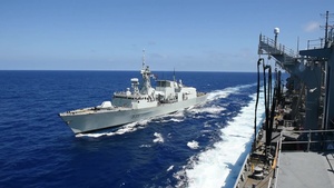 Underway Replenishments with USNS Rainier during RIMPAC 2016