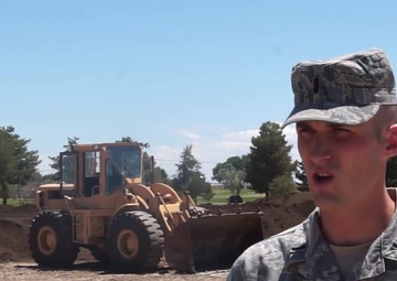 366th Civil Engineers Take on Base Xeriscaping Project