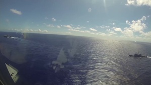 KC-135R Makes Low Approach Over Ships duriing RIMPAC 2016