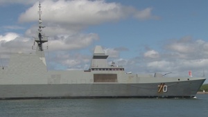 RSS Steadfast (70) Arrives at Joint Base Pearl Harbor-Hickam During RIMPAC