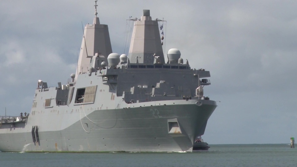 DVIDS - Video - USS San Diego (LPD 33) Arrives at Joint Base Pearl ...