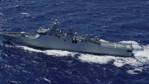 KRI Diponegoro (365)- Forty Ships and Submarines Steam in Close Formation During RIMPAC