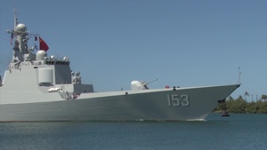 Chinese Navy guided-missile destroyer Xian (153) Arrives at Joint Base Pearl Harbor-Hickam During RIMPAC