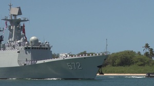 Chinese Navy Ship Hengshui (572) Arrives at Joint Base Pearl Harbor-Hickam During RIMPAC
