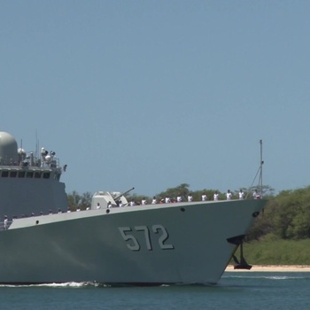 Chinese Navy Ship Hengshui (572) Arrives at Joint Base Pearl Harbor-Hickam During RIMPAC