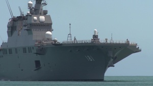Japanese Helicopter Ship JS Hyuga (DDH 181) Arrives at Joint Base Pearl Harbor-Hickam During RIMPAC