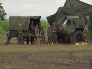 B-Roll of MWSS-171 establishing a forward arming refueling point
