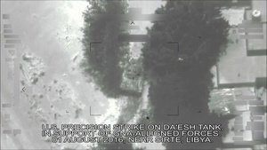 U.S. Precision Strike Against ISIL Tank in Sirte, Libya