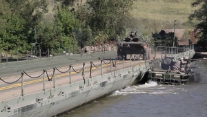 1/64 Armor Conducts Tactical Water Crossing B-Roll