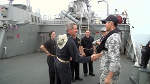 U.S and Singapore exchange sailors