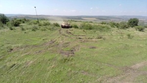 Tanks in Romania (aerial footage)