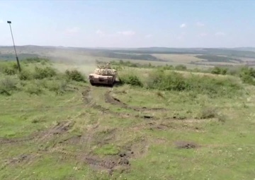 Tanks in Romania (aerial footage)