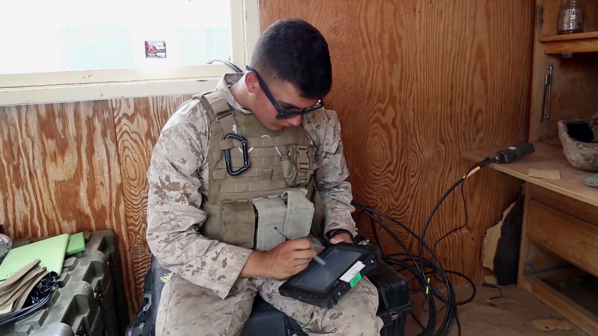 Use the EOD IR Line Laser while conducting NVG operations.