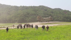 2-12 CAV CONDUCTS AIR ASSAULT LIVE FIRE TRAINING  /w Interview