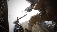 U.S Marines with Marine Medium Tiltrotor Squadron 363 Hone Aerial Machine Gun Skills