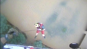 Baton Rouge Flooding: Swimmer B-roll