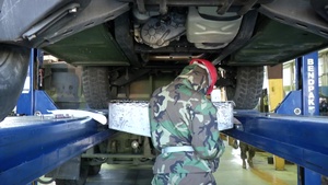 B-roll of CLC-36 conducting CBRN drills