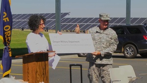 Oregon National Guard dedicates solar panel array