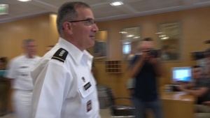 EUCOM Commander Scaparrotti meets Israeli Minister of Defense
