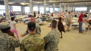 La. National Guard Provides Security for Red Cross Flood Shelter