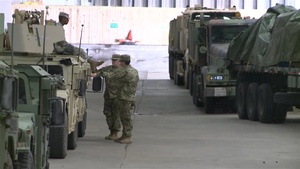 Louisiana National Guard MP Shelter set-up B-Roll