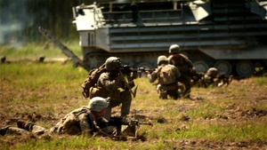Watch Marines conduct a mechanized raid