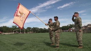 'Demon' brigade cases colors ahead of Afghanistan deployment