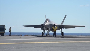 BROLL F-35C Aboard USS George Washington