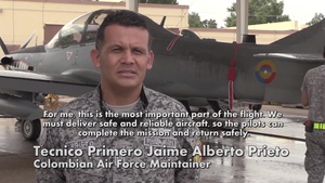 Colombian maintenance professionals keep A-29s airworthy