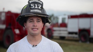 Firefighter talks about training