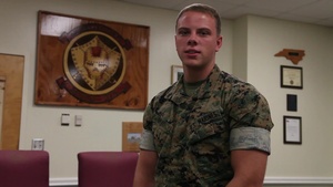 Lance Cpl. Jacob Davis shoutout to the Tennesse Titans