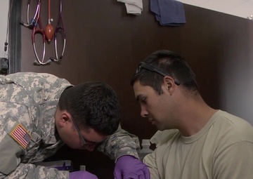 PFC Jhonathan Vargas, Alabama Army National Guard, Provides Medical Support in Romania
