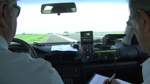 Police cars speedometers calibration