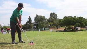 Service Members Teach Core Values at Golf Clinic