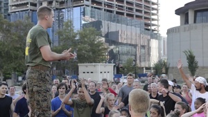 PT with Marines Prime Cuts, Marine Week Nashville