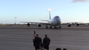 POTUS Arrives on Joint Base Pearl Harbor-Hickam