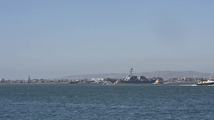 USS Kidd Departs Fleet Week