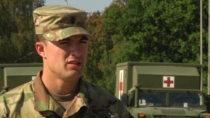 Field Litter Ambulance Training Broll