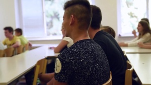173rd Airborne Brigade Soldiers Visit Slovenian School