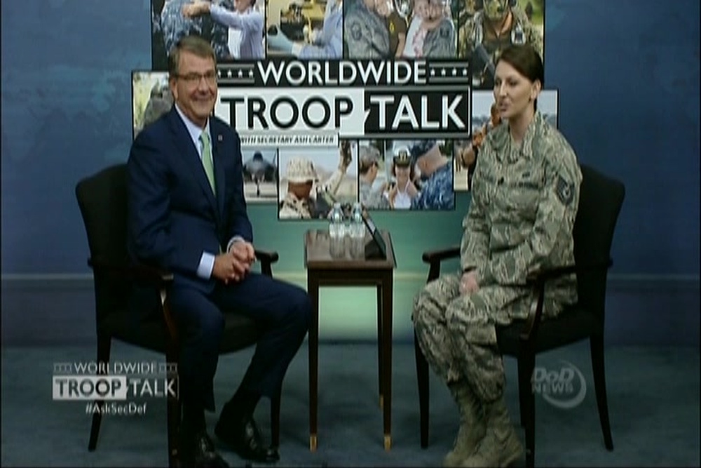 DVIDS - Video - Carter Hosts Worldwide Troop Talk