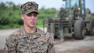 Interview: Marine Sgt. Janutol with Seabees