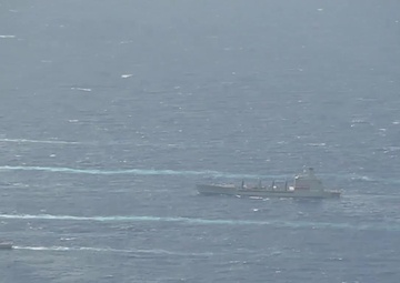 Carrier Strike Group Five and Expeditionary Strike Group Seven Valiant Shield 2016 PHOTOEX formation.