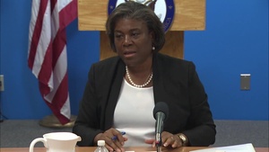 Linda Thomas-Greenfield briefs at the Foreign Press Center