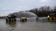Combat Engineers help MODot re-open I-55 in Arnold, MO